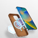 DUX DUCIS Grit Leather Magsafe Kožený kryt pro iPhone 14 Pro Max, hnědý
