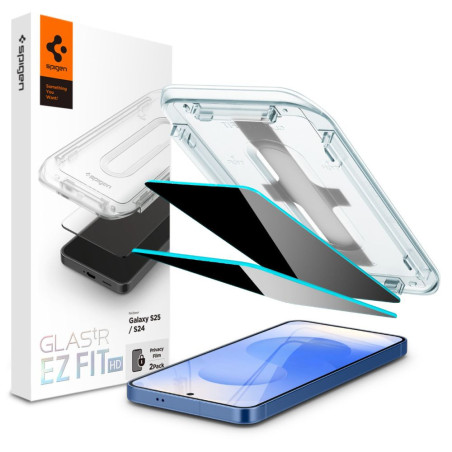 Ochranné sklo Spigen EZ Fit Privacy HD 2-pack Galaxy S24/S25
