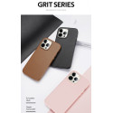 DUX DUCIS Grit Leather Magsafe Kožený kryt pro iPhone 14 Pro, hnědý
