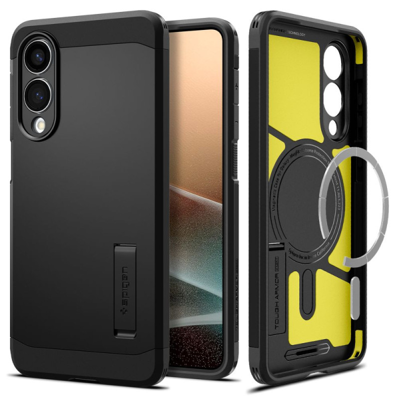 Kryt Spigen TOUGH ARMOR MagSafe pro Samsung Galaxy S25 Edge - černá