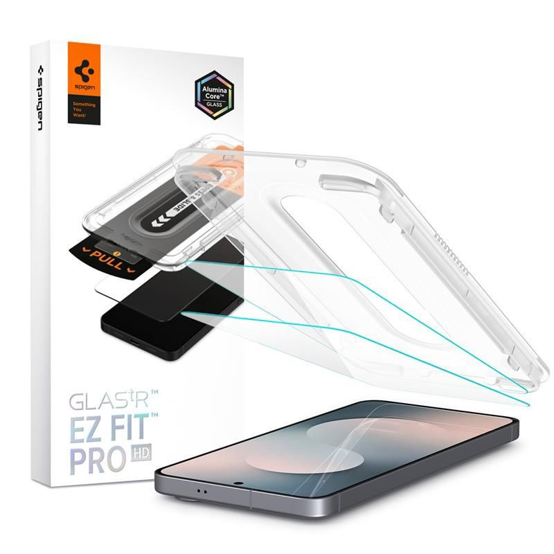 Ochranné sklo Spigen Glas.tR EZ Fit Pro pro Galaxy S25 FE - transparentní