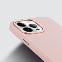DUX DUCIS Grit Leather Magsafe Kožený kryt pro iPhone 14 Pro, růžový