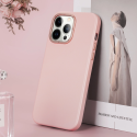 DUX DUCIS Grit Leather Magsafe Kožený kryt pro iPhone 14 Pro, růžový