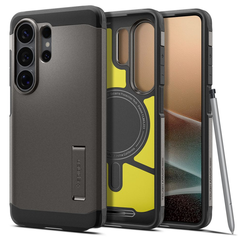 Kryt Spigen TOUGH ARMOR MAG MAGSAFE pro Galaxy S26 Ultra - šedý