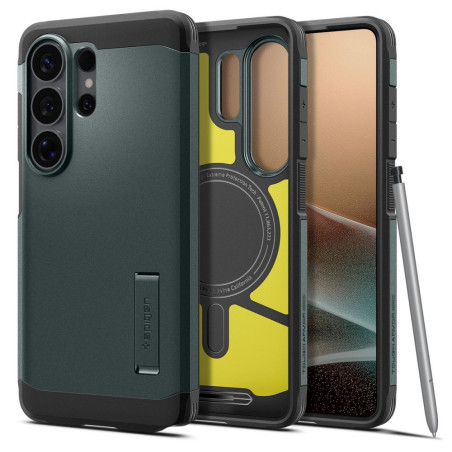 Kryt Spigen TOUGH ARMOR Mag pro Galaxy S26 Ultra – zelená