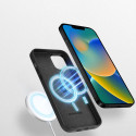 DUX DUCIS Grit Leather Magsafe Kožený kryt pro iPhone 14, černý