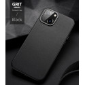 DUX DUCIS Grit Leather Magsafe Kožený kryt pro iPhone 14, černý