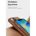 DUX DUCIS Grit Leather Magsafe Kožený kryt pro iPhone 14, černý