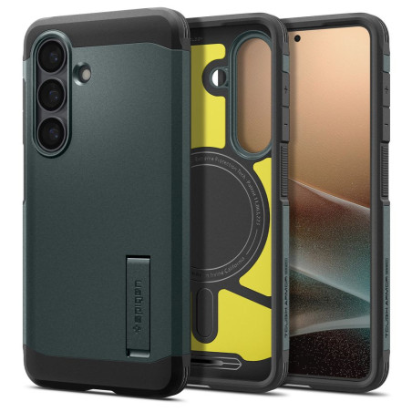 Kryt Spigen TOUGH ARMOR MAG MagSafe Galaxy S26+ zelená