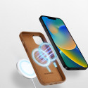 DUX DUCIS Grit Leather Magsafe Kožený kryt pro iPhone 14, hnědý
