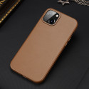 DUX DUCIS Grit Leather Magsafe Kožený kryt pro iPhone 14, hnědý