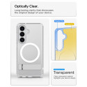 Kryt Spigen ULTRA HYBRID S MagSafe pro Galaxy S26 – průhledná/bíl