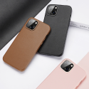 DUX DUCIS Grit Leather Magsafe Kožený kryt pro iPhone 14, růžový