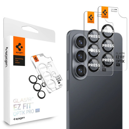 Ochranné sklo Spigen GLAS.tR EZ Fit Optik Pro pro Galaxy S26+ - čern
