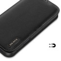 Dux Ducis Hivo pouzdro pro iPhone 16 s flipovým krytem a ochranou RFID - černé