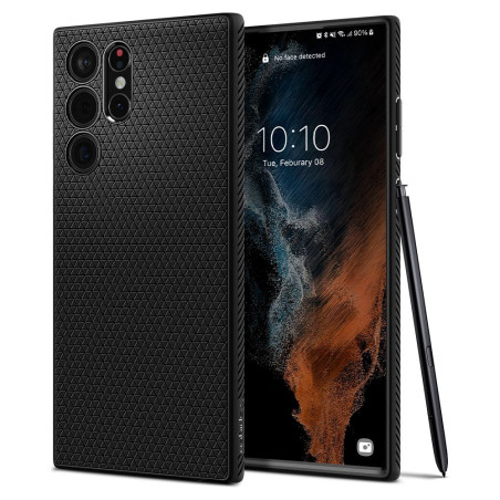 Kryt Spigen LIQUID AIR pro Galaxy S22 Ultra - matná černá