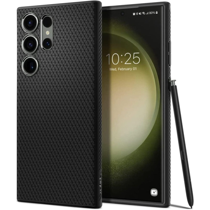 Kryt Spigen LIQUID AIR pro Galaxy S23 Ultra - matná černá
