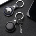 DUX DUCIS Kožený přívěsek na klíče s karabinou pro Apple AirTag, tmavě modrý