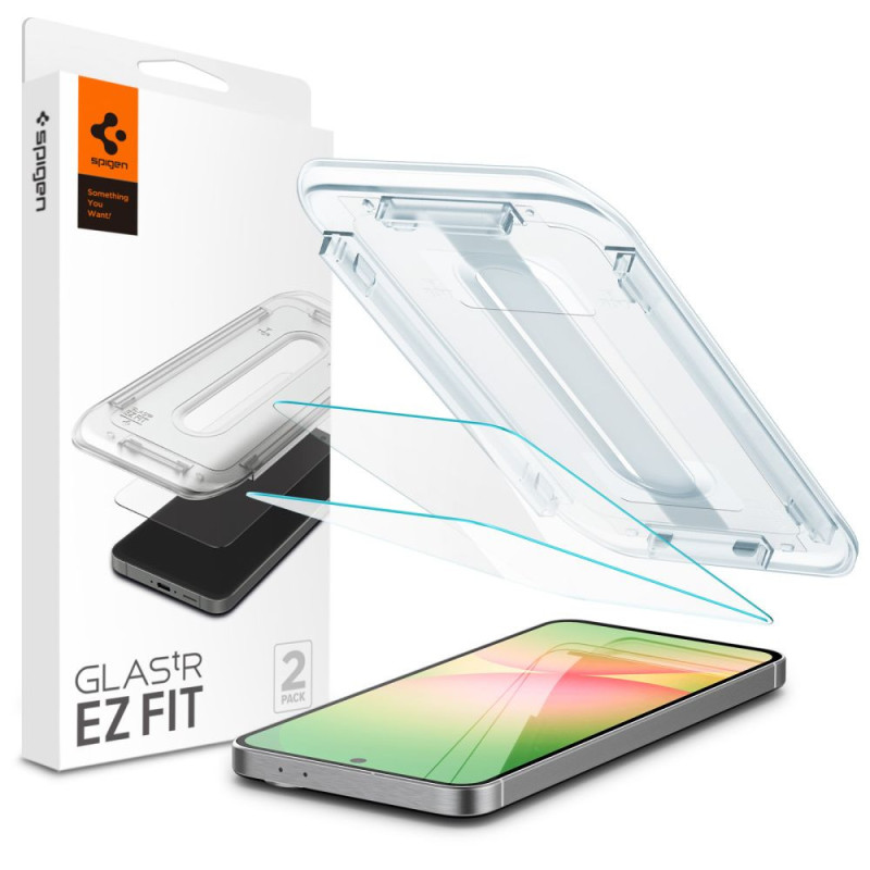 Ochranné sklo Spigen GLAS.tR EZ Fit pro Galaxy S24 FE - čiré