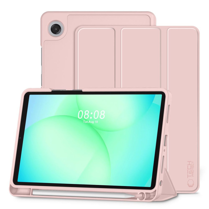Pouzdro Tech-Protect SmartCase Pen pro Galaxy Tab A9+ / A11+ Plus 11.0 - růžové
