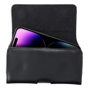 AG PREMIUM Royal model L - kožené pouzdro na opasek pro iPhone X/11 Pro/12/13/14 a další, černé