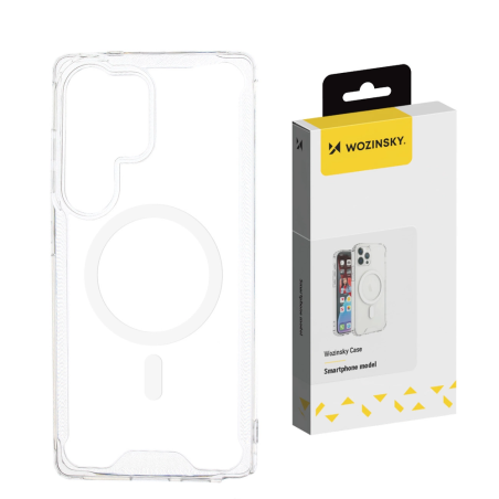 Kryt Wozinsky Clear Corner Case MagSafe Galaxy S25 Ultra – transpare