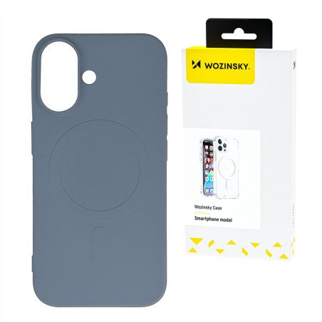 Kryt Wozinsky LIQUID SILICONE CASE MAGSAFE Galaxy S25 – šedá