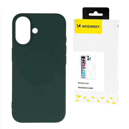 Kryt Wozinsky LIQUID SILICONE CASE Magsafe pro Galaxy S25 - green