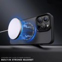 Kryt Wozinsky Carbon Fiber s MagSafe pro S25 - hnědý