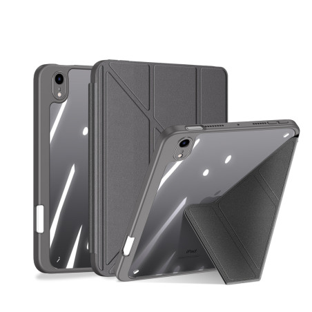 Dux Ducis Magi pouzdro pro iPad mini (2021) – chytré pouzdro se stojánkem a přihrádkou na Apple Pencil, šedé