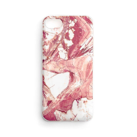 Kryt Wozinsky MARBLE TPU pro Galaxy S22+ – růžová