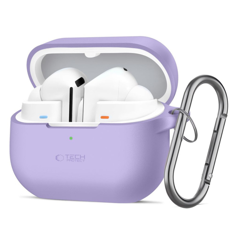Pouzdro Tech-Protect SILICONE HOOK pro Galaxy Buds 3 / 3 FE / 3 Pro - fialové
