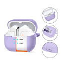 Pouzdro Tech-Protect SILICONE HOOK pro Galaxy Buds 3 - fialové