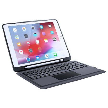 DUX DUCIS Obal s bezdrátovou klávesnicí a touchpadem pro iPad 10,2"/iPad Air 10,5", QWERTY, černá