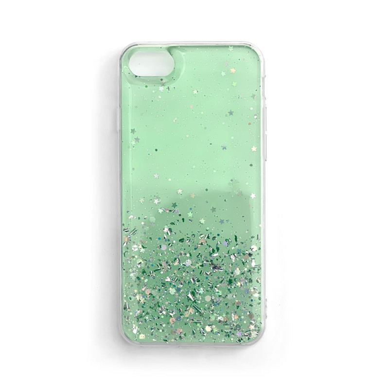 Kryt Wozinsky GLITTER pro Samsung Galaxy A72 4G - zelená