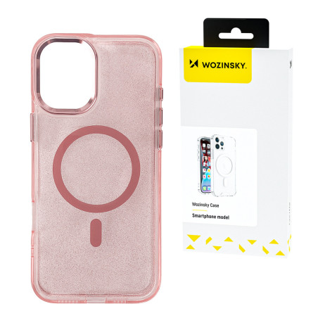 Kryt Wozinsky Glitter Case pro Galaxy S25 - růžová