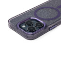 Kryt Wozinsky GLITTER CASE MagSafe Galaxy S25 - fialová