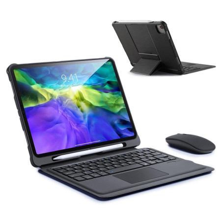 DUX DUCIS Obal s bezdrátovou klávesnicí a touchpadem pro iPad Air 10,9"/iPad Pro 11", QWERTY, černá