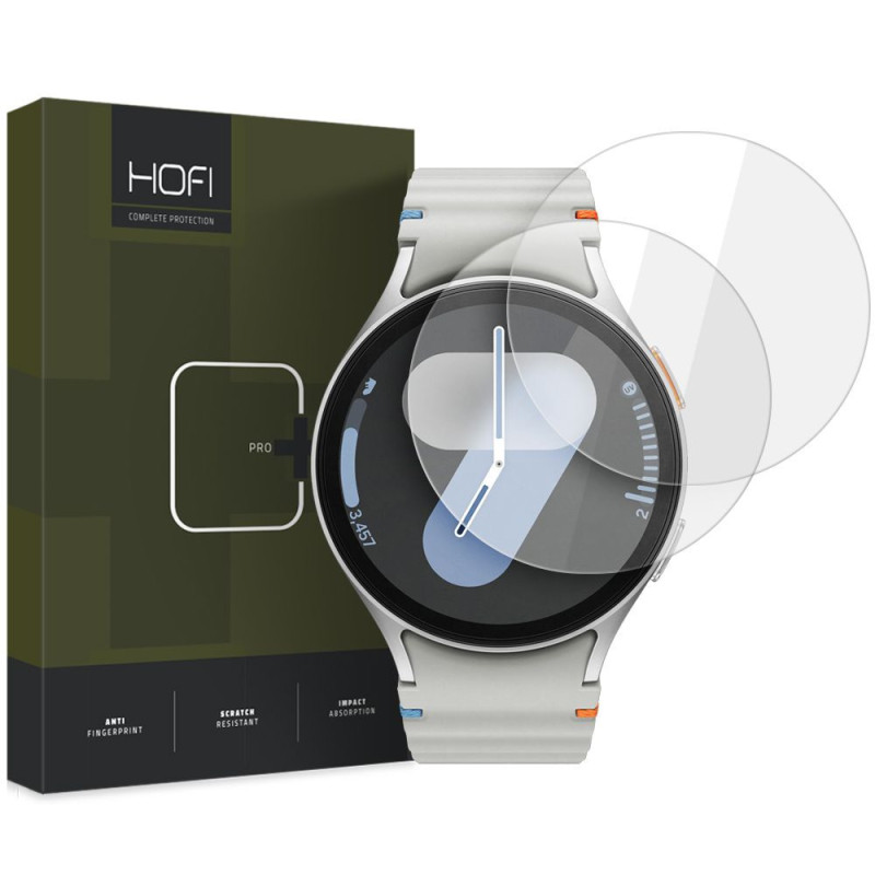 Ochranné sklo Hofi GLASS PRO+ 2-PACK pro Samsung Galaxy Watch 4 / 5 / 6 / 7 / FE (40 mm) - clear