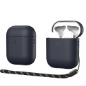 DUX DUCIS Plen Series Odolný kryt pro AirPods 1/2, tmavě modrý
