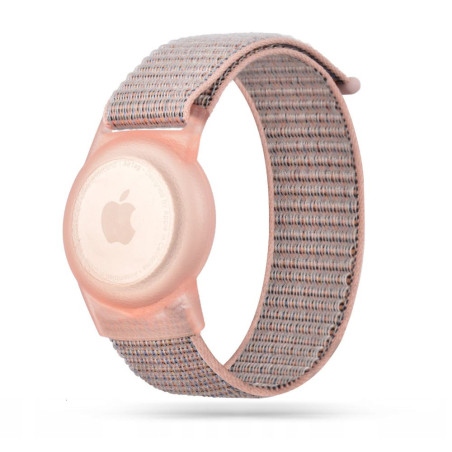 Tech-Protect NYLON řemínek pro Apple AirTag 1/2 růžový
