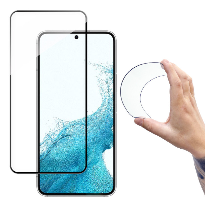 Ochranné sklo Wozinsky Full Cover Flexi Nano Glass pro Galaxy S22 + (S22 Plus) - transparentní