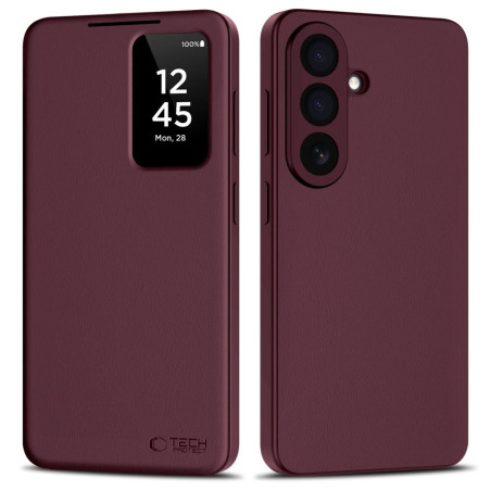 Pouzdro Tech-Protect Smart Wallet Case Galaxy A57 5G burgundy