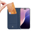 Dux Ducis Skin Pro pouzdro pro iPhone 16 Pro s klopou a slotem na kartu - modré