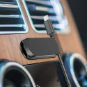 AG PREMIUM S6 Magnetický samolepící držák s drážkami na kabel pro mobilní telefon, černý