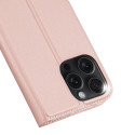 Dux Ducis Skin Pro pouzdro pro iPhone 16 Pro s klopou a slotem na karty - růžové
