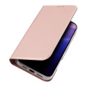 Dux Ducis Skin Pro pouzdro pro iPhone 16 Pro s klopou a slotem na karty - růžové