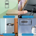 AG PREMIUM S6 Magnetický samolepící držák s drážkami na kabel pro mobilní telefon, černý