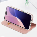 Dux Ducis Skin Pro pouzdro pro iPhone 16 Pro s klopou a slotem na karty - růžové