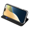 Dux Ducis Skin Pro pouzdro pro iPhone 16 s klopou a slotem na karty - černé